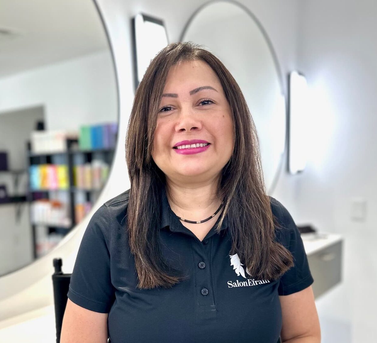 Patricia Pena is a hair stylist at Salon Efrain